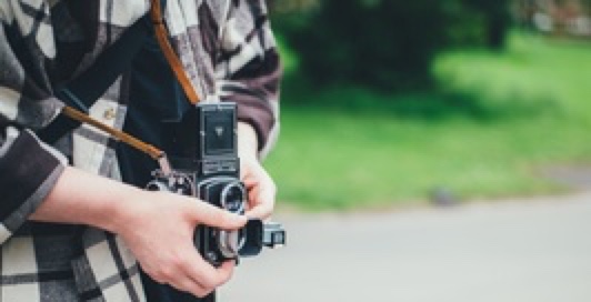 Man holding camera